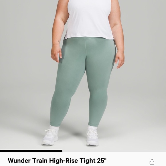 NWT lululemon wunder train high rise 25” misty glade - Picture 1 of 6